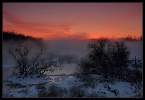 Туман над рекой. Андрей Павлов. Челябинск