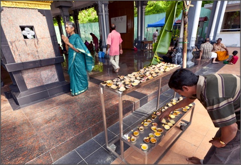 В индуистстких храмах
